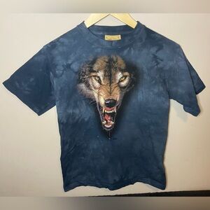 Vintage Blue Wolf Tshirt